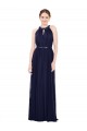 Buy Vintage Full-Length Sleeveless Chiffon Bridesmaid Dress 