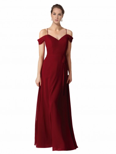 Buy Chiffon with Beaded Embroidery Bridesmaid Dress