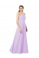 Buy Grecian Inspired Simple One Shoulder Chiffon Bridesmaid Dress with Ruching