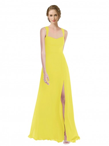 Buy Wide Strap Sweetheart Maxi Bridesmaid Dress