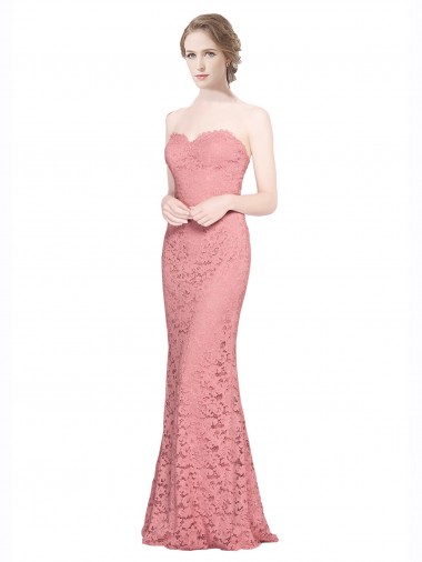 Buy Fitted Sweetheart Mermaid Lace Bridesmaid Dress