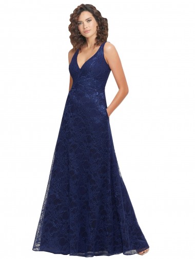 Buy Chantilly Lace V-Neck Bridesmaid Dress