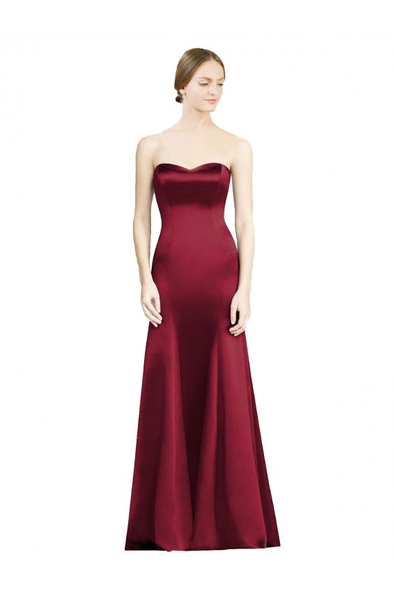 Buy Sweetheart Neckline Bridemaid Dress with Hips Seamed Detail