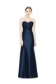 Buy Full Length Strapless Satin Bridesmaid Dress with Lace Sweetheart Neckline