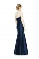 Buy Full Length Strapless Satin Bridesmaid Dress with Lace Sweetheart Neckline