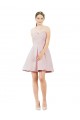 Buy Short Knee Length Sweetheart Satin Bridesmaid Dress