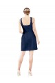 Buy V-Neck A-Line Satin Bridesmaid Dress with Pockets