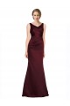 Buy Figure Shaping Satin Bridesmaid Dress with Structured Pleats