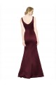 Buy Figure Shaping Satin Bridesmaid Dress with Structured Pleats