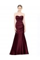 Buy Mermaid Sweetheart Soft Satin Bridesmaid Dress with Pleats