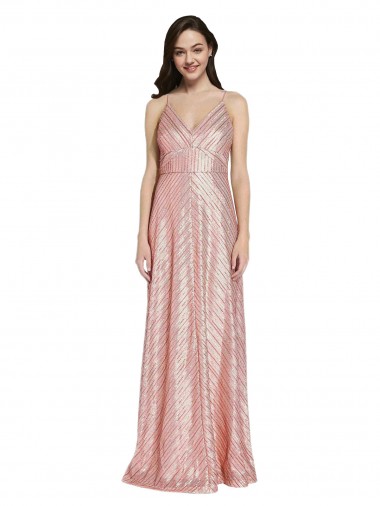 Buy High Neck Low Back Sparkling Sequin Bridesmaid Dress