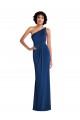 Buy Grecian Inspired One Shoulder Twist Draped Maxi Spandex Bridesmaid Dress