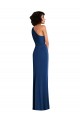 Buy Grecian Inspired One Shoulder Twist Draped Maxi Spandex Bridesmaid Dress
